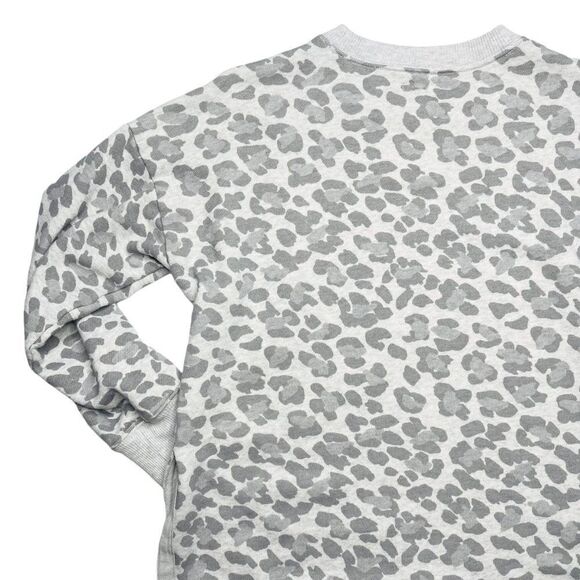 AERIE Gray Leopard Oversized Sweatshirt  - Picture 7 of 7